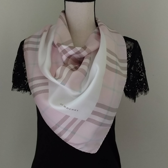 Burberry Accessories - Burberry Nova Check Silk Scarf